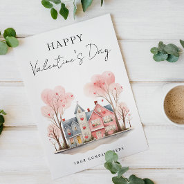 Postal Festiva El día de San Valentín Clásico Promocional Inmobil