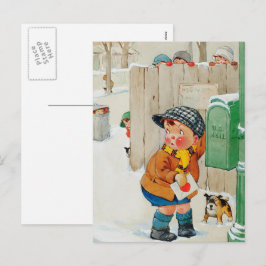 Postal Festiva El día de San Valentín de diversiones de arte vint