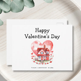 Postal Festiva El día de San Valentín de la Casa del Corazón