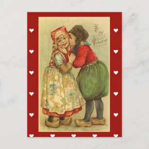 Postal Festiva El día de San Valentín de post-cartón