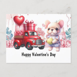 Postal Festiva El día de San Valentín de tenis con amor
