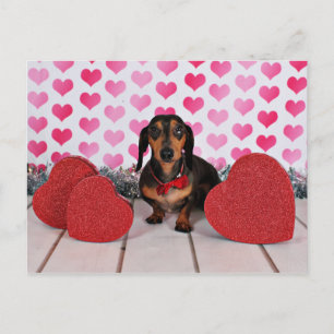 Postal Festiva el día de San Valentín - Dexter - Dachshund