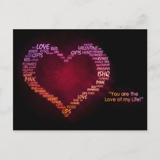 Postal Festiva El día de San Valentín feliz