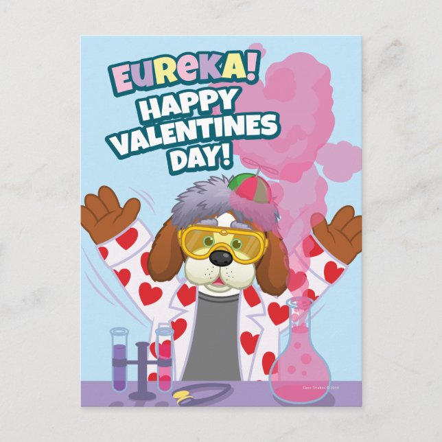 Postal Festiva ¡El día de San Valentín feliz! (Anverso)