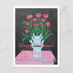 POSTAL FESTIVA EL DÍA DE SAN VALENTÍN FELIZ USTED HACE MI
