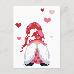 Postal Festiva El día de San Valentín Gnome