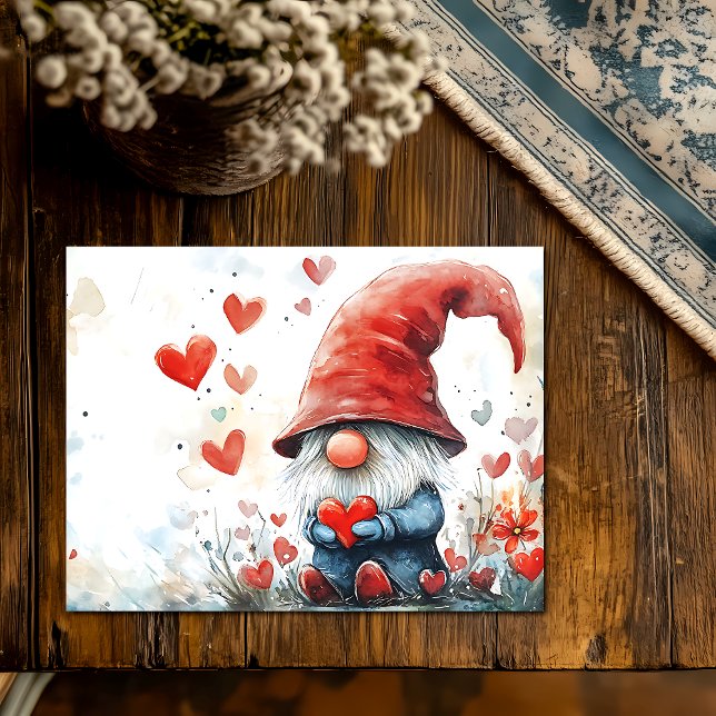 Postal Festiva El día de San Valentín Gnome (Subido por el creador)