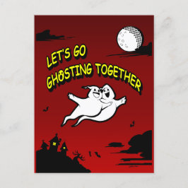 Postal Festiva El día de San Valentín Halloween se reúne