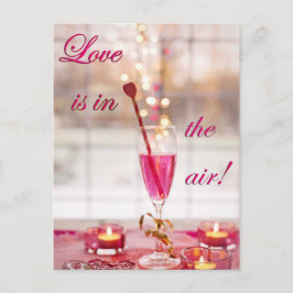 Postal Festiva El día de San Valentín Love Champagne