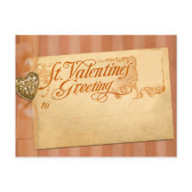 El día de San Valentín Saludo Antiguo Vintage