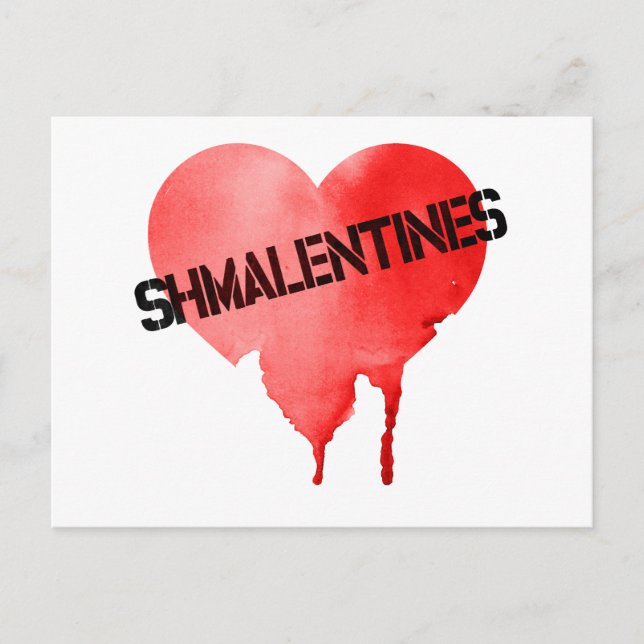 Postal Festiva El día de Shmalentine del el día de San Valentín (Anverso)