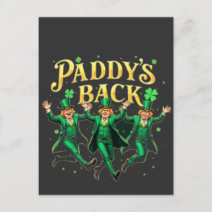 Postal Festiva El divertido apoyo de Paddy al Trump en el Día de