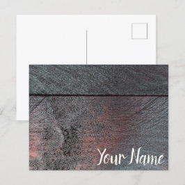 Postal Festiva El fondo de madera de caoba usado