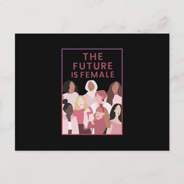 Postal Festiva El futuro es femenino (Anverso)