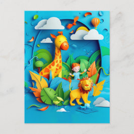 Postal Festiva El futuro sueño del Explorador de Vida Silvestre p