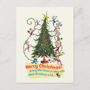 Postal Festiva El Grinch clásico ¡Feliz Navidad!