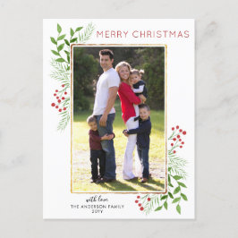 Postal Festiva El invierno deja a la floristería Berry Merry la f