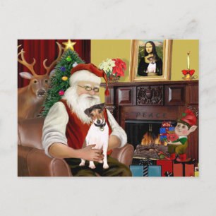 Postal Festiva El Jack Russell Terrier de Santa