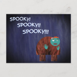 Postal Festiva El jorobado como zombi