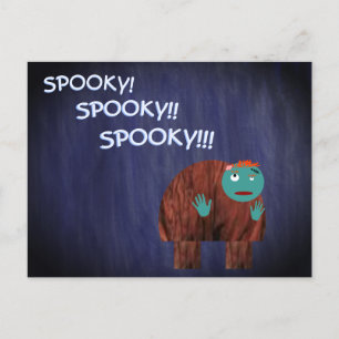 Postal Festiva El jorobado como zombi