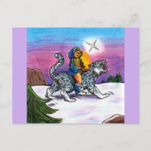 Postal Festiva El lápiz de fantasía de los Navidades Light of Hop