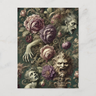 Postal Festiva El lucrativo después de horas - victoriano gótico