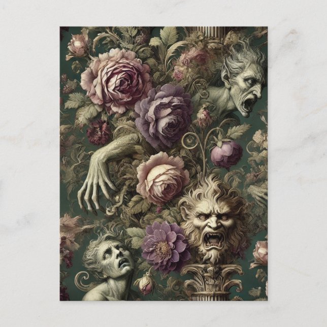 Postal Festiva El lucrativo después de horas - victoriano gótico (Anverso)