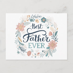 Postal Festiva el mejor padre de todos los tiempos, encantadoras