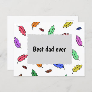 Postal Festiva El mejor padre del día del padre