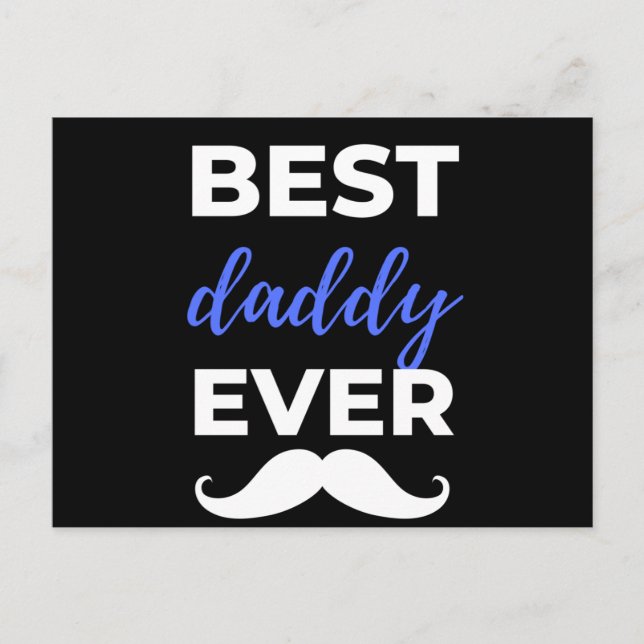 Postal Festiva El mejor papá del mundo (Anverso)