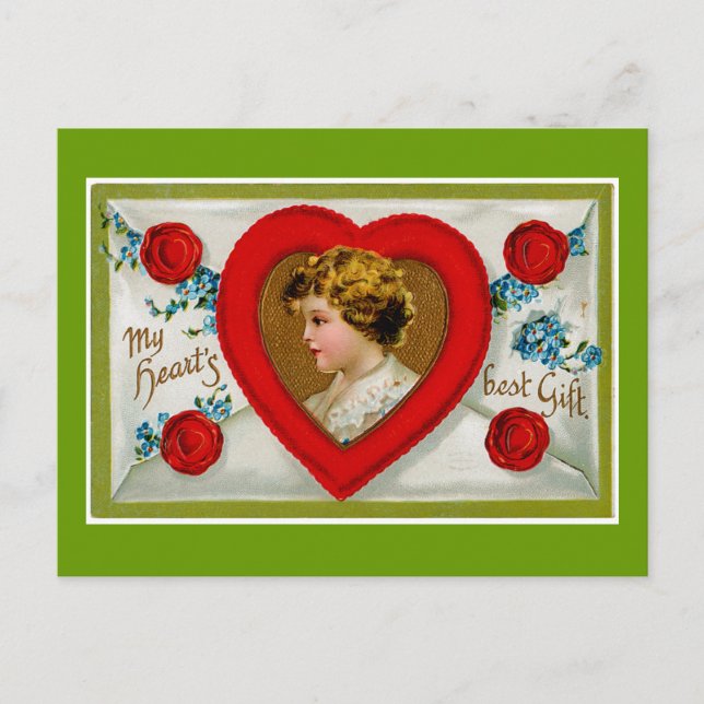 Postal Festiva El mejor regalo de mi corazón (Anverso)