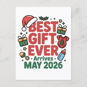 Postal Festiva El mejor regalo que jamás lleguen los Navidades de