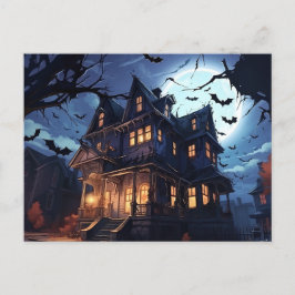 Postal Festiva El misterio de la mansión fantasma