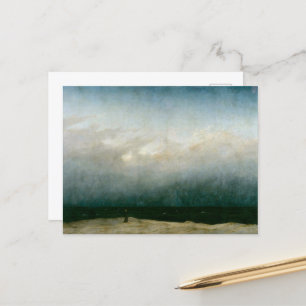 Postal Festiva El monje junto al mar, de Caspar David Friedrich
