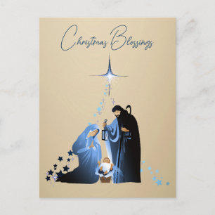 Postal Festiva El nacimiento de Jesús Niño Felicitaciones de Navi