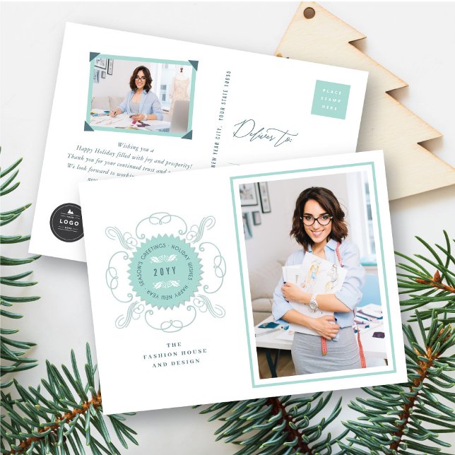 Postal Festiva El negocio de la fotografía sellada clásica de los (Subido por el creador)