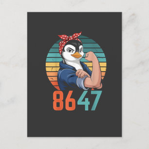 Postal Festiva El Retro 8647 Es 2028 Y Sin Embargo Anti Trump Pin