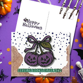 Postal Festiva El servicio parece desde la Coqueta de Calabaza Pú