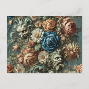 Postal Festiva El susurro que agudizó el cuchillo - gótico