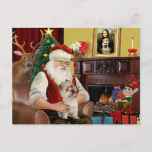 Postal Festiva El Terrier de Cairn de Santa