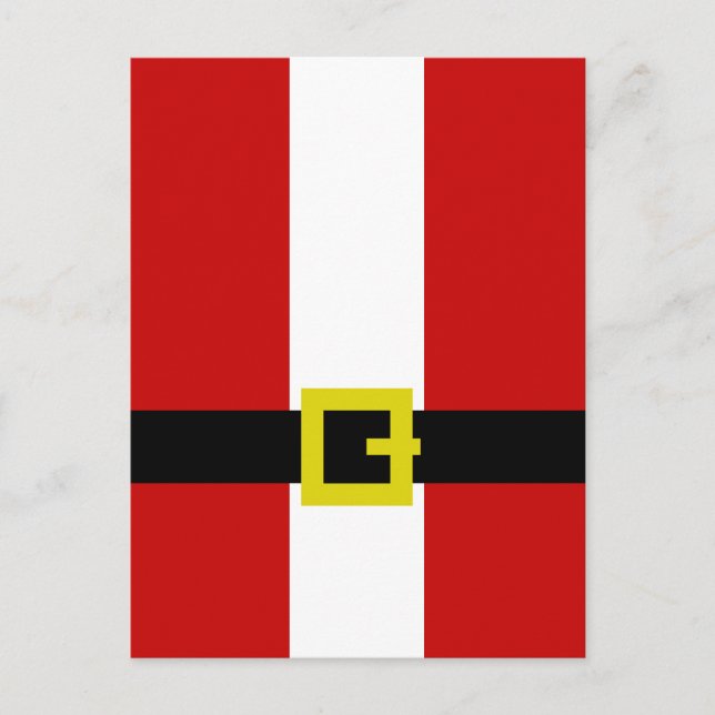 Postal Festiva El traje de Santa (Anverso)