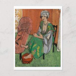 Postal Festiva El vestido verde - Henri Matisse