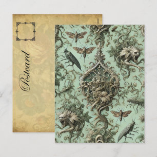 Postal Festiva Elegancia Chitinosa - Insecto gótico