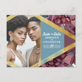 Postal Festiva Elegancia encantada Boda floral con solera