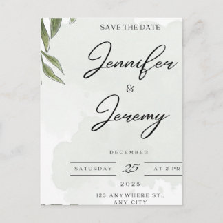 Postal Festiva Elegant Botanical Wedding Welcome Sign | poster