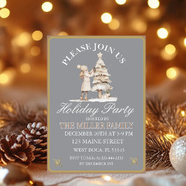 Postal Festiva Elegant  Gold&Silver Holiday Party