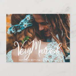 Postal Festiva Elegante en vacaciones muy casadas