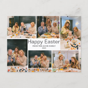 Postal Festiva elegante familia de Bendición Moderna de Pascua Se