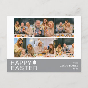 Postal Festiva Elegante familia moderna de Bendición de Pascua Se