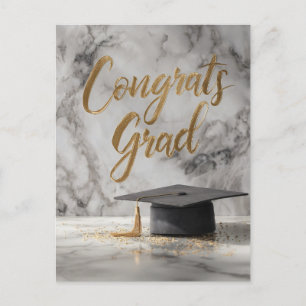 Postal Festiva Elegante "Grado de felicitaciones" con tapón de gr